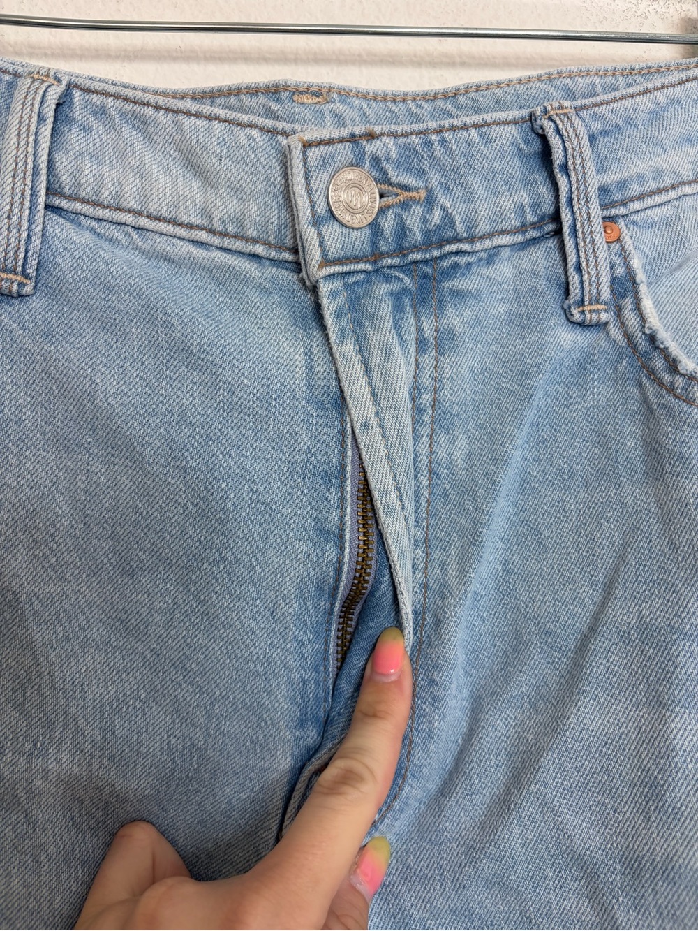 MOTHER Mid Rise Rambler Zip Flood Ripped Off Jeans - Picture 3 of 8